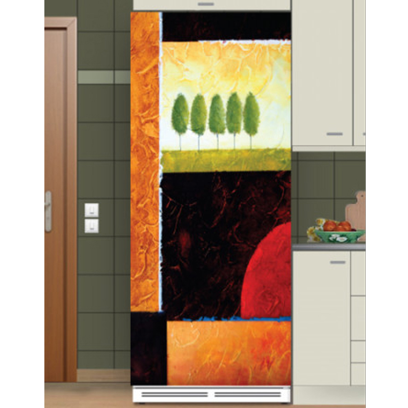 Αυτοκόλλητο ψυγείου με δέντρα